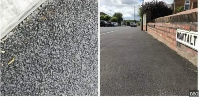 Plastic pellet road