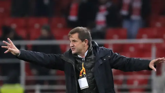Spartak Moscow interim head coach Raúl Riancho