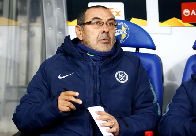 Chelsea manager Maurizio Sarri