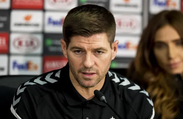 Rangers manager Steven Gerrard