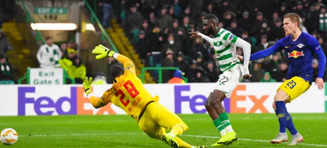 Odsonne Edouard knocks in the second of Celtic's goals