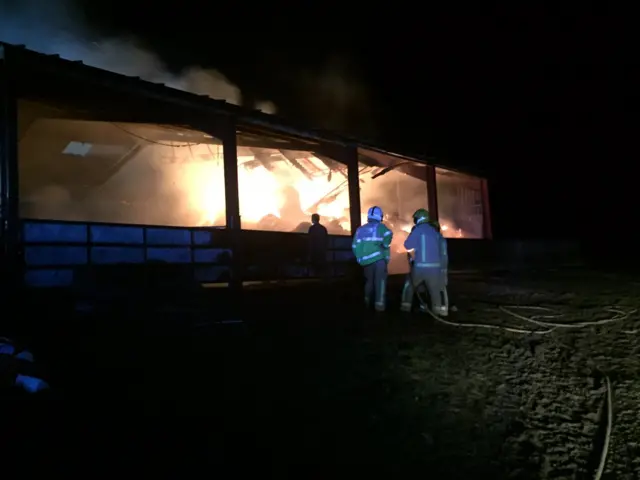 Barn fire