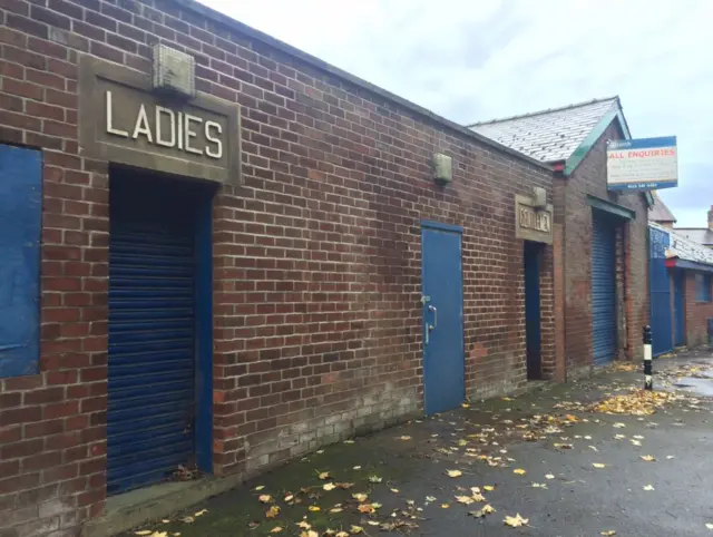 The old Otley Lido buildings