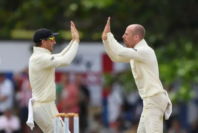 Jack Leach and Jos Buttler