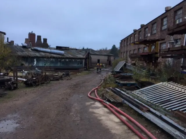 Church Gresley fire