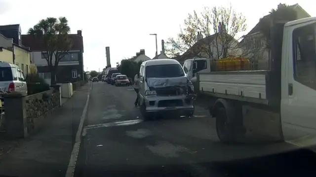 Crash on Braye Road