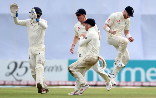 England celebrate