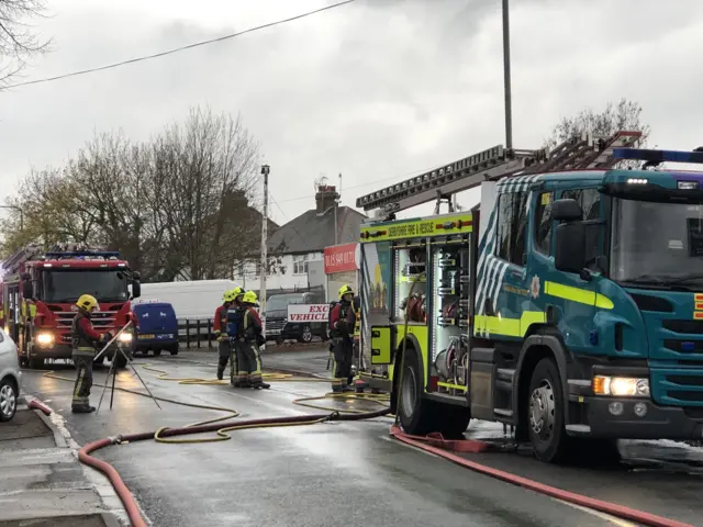 Stapleford garage fire