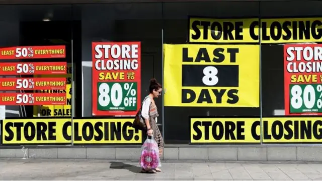 Store closing sign
