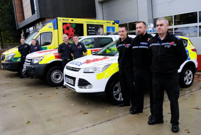 Emergency services with the special vehicles