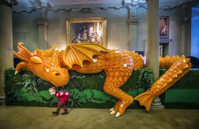 Arthur the Dragon display