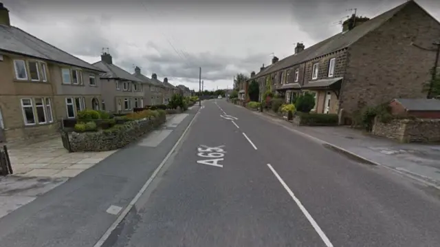 The A65 near Hellifield, North Yorkshire.