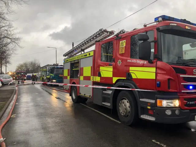 Stapleford garage fire