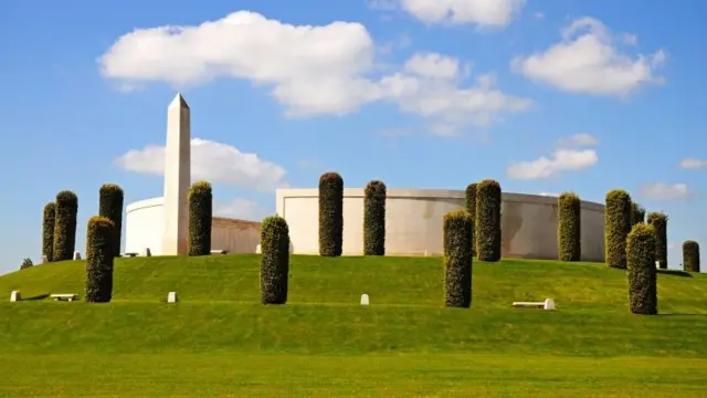 Rear view of the Armed Forces Memorial