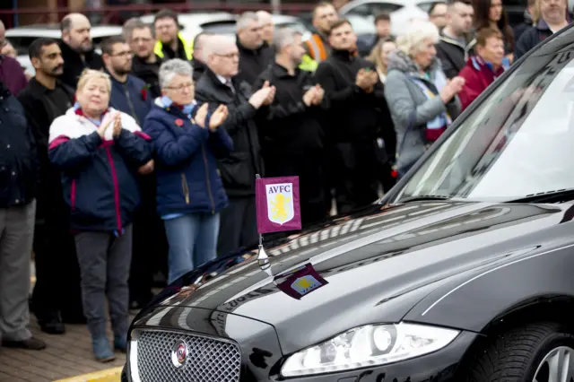 Sir Doug Ellis funeral car