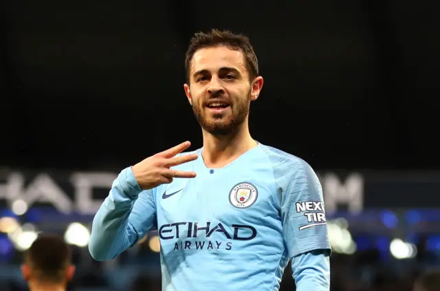 Bernardo Silva celebrates