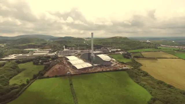 Waste shredder at Connon Bridge