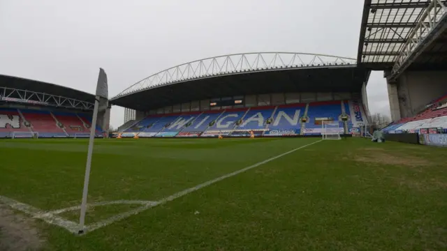 Wigan Athletic pitch