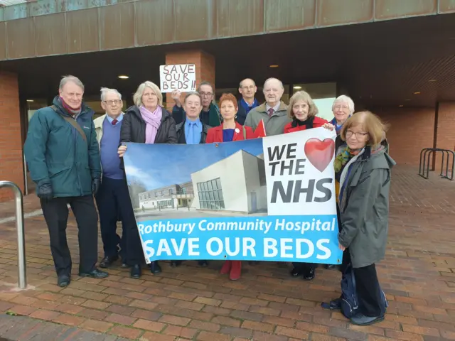 Rothbury hospital protestors