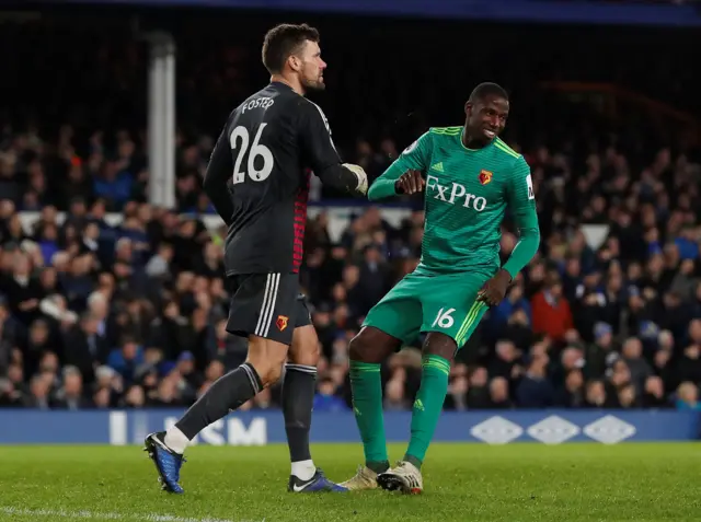 Ben Foster and Abdoulaye Doucoure