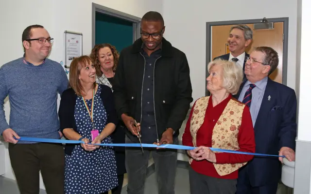 The official opening of the new Complementary Therapy Suite