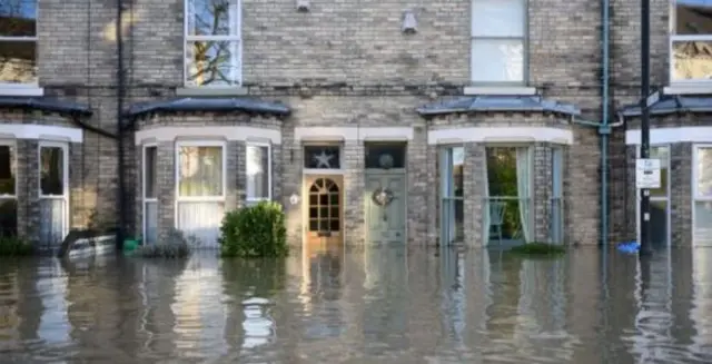 Huntington road York in flood