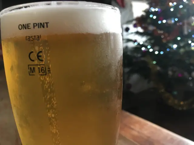 A pint of beer