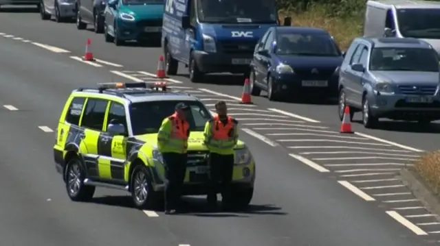 A63 breakdown