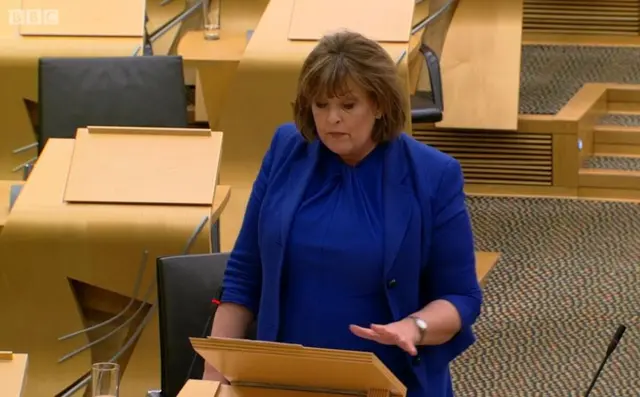 Culture Secretary Fiona Hyslop