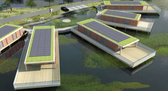 The eco lodges
