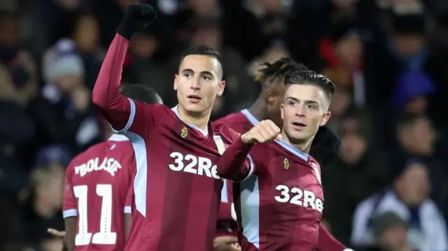 Aston Villa celebrate