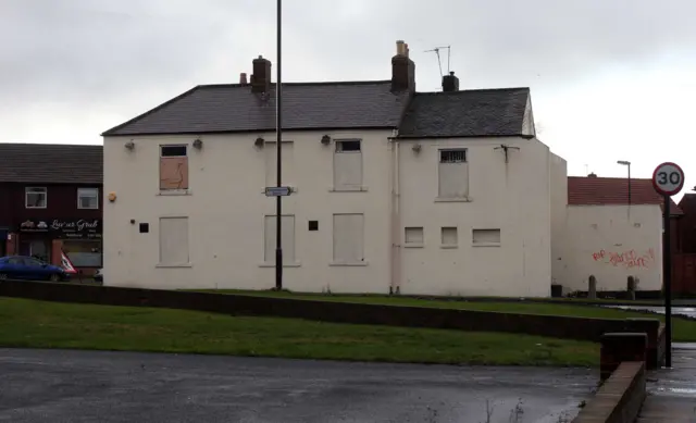 The Trap pub in disrepair