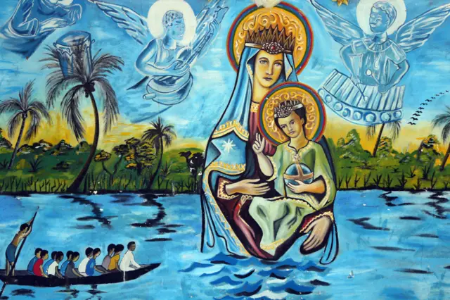 Marian sanctuary our Lady of the lake Togo