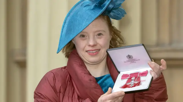 Sarah Gordy at Buckingham Palace