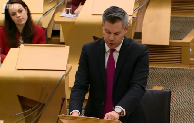 Finance Secretary Derek Mackay