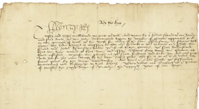Henry Viii letter