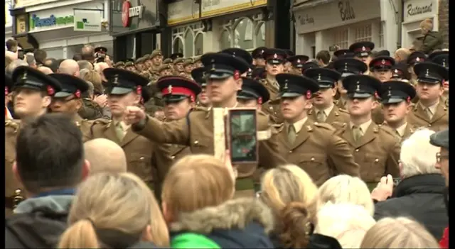 Image of soldiers in Durham