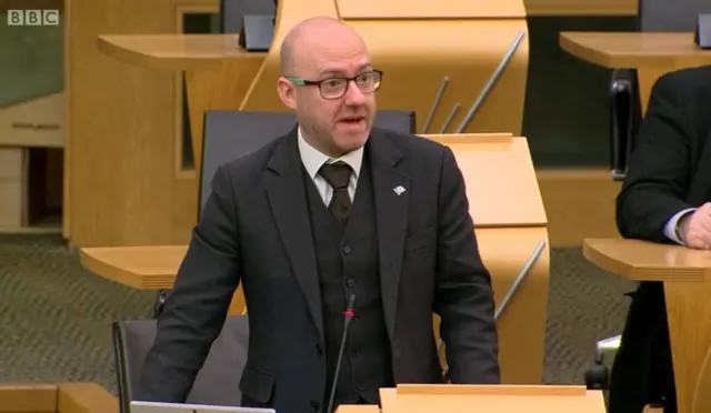 Scottish Green co-convener Patrick Harvie