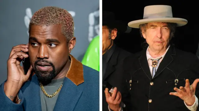 Kanye West and Bob Dylan
