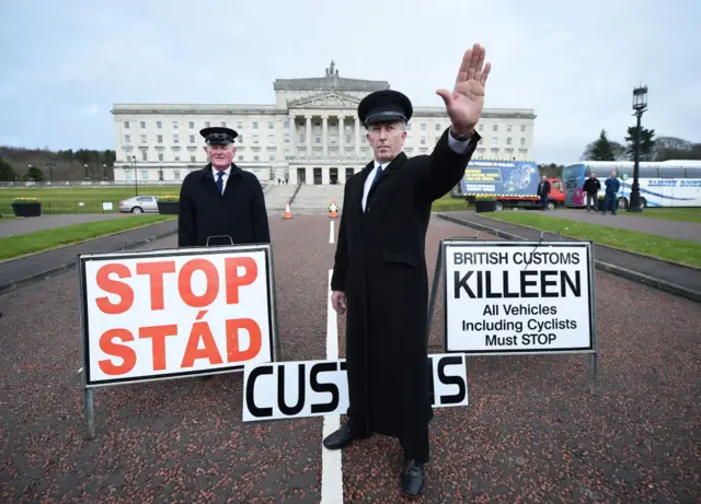 Protest outside Stormont