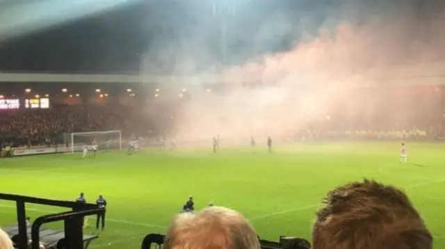 Trouble at match