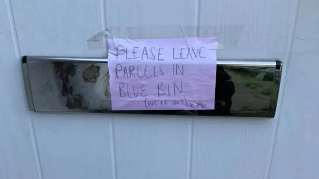 A note on the door