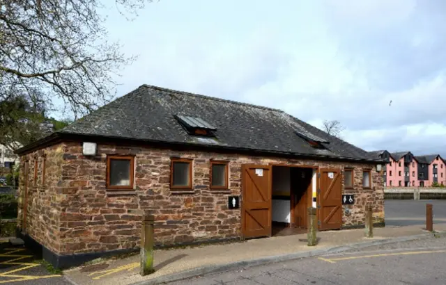 The Steamer Quay toilets in Totnes