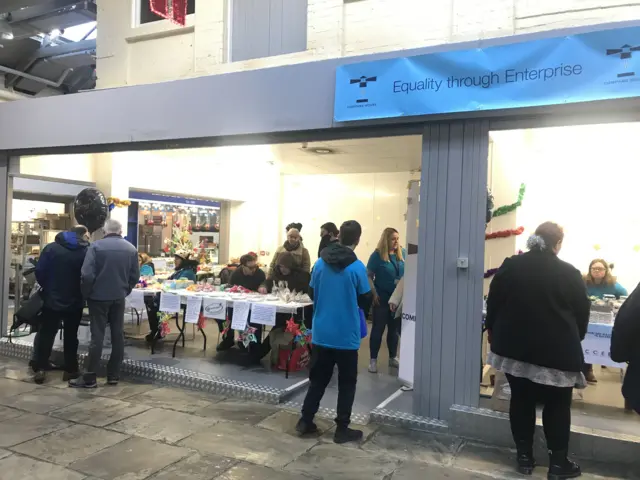 The stall at Kirkgate Market