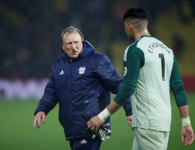 Neil Warnock and Neil Etheridge