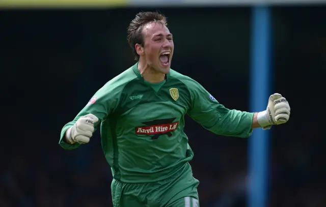 Dean Lyness in action for Burton Albion