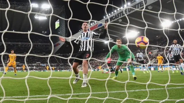 Newcastle conceded deep in stoppage time as they lost 2-1 against Wolves