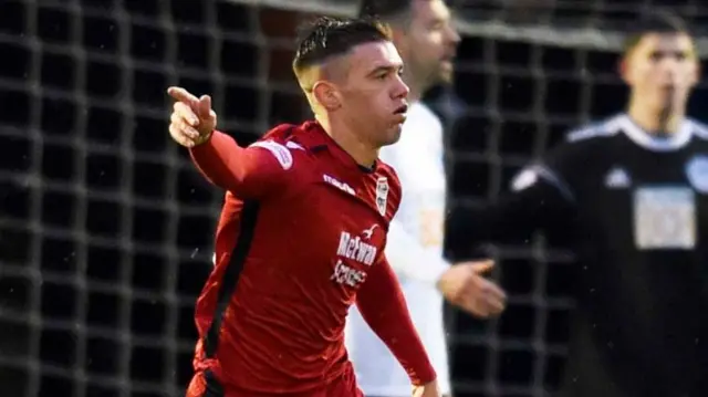 Josh Mullin celebrates for Ross County