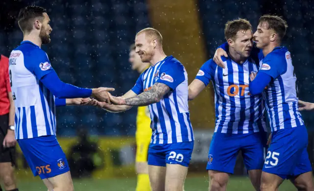 Kilmarnock celebrate against Dundee