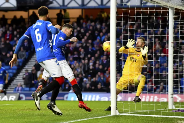 Kyle Lafferty hit the post from close range early on